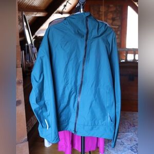 Men's Teal Rossignol Rain Jacket